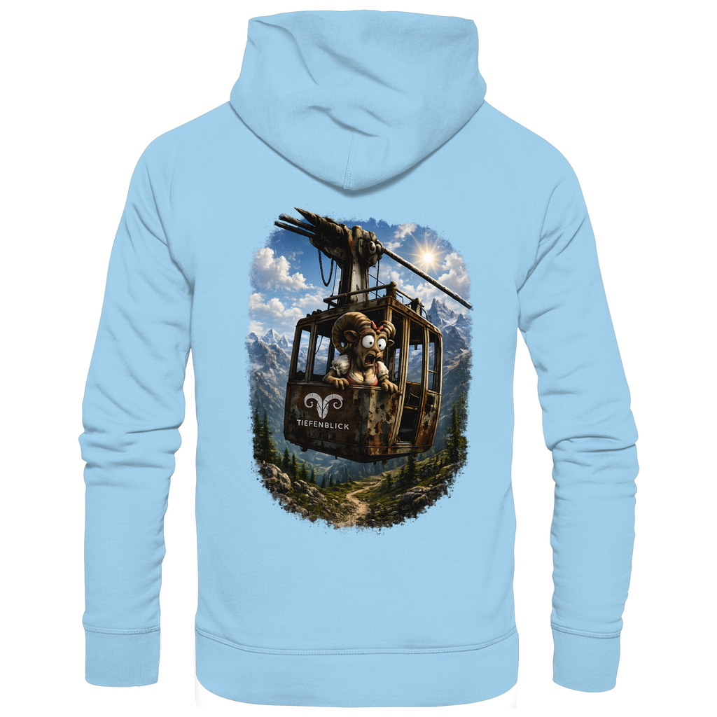 Tiefenblick Adrenalin Gondel Fun - Organic Basic Hoodie