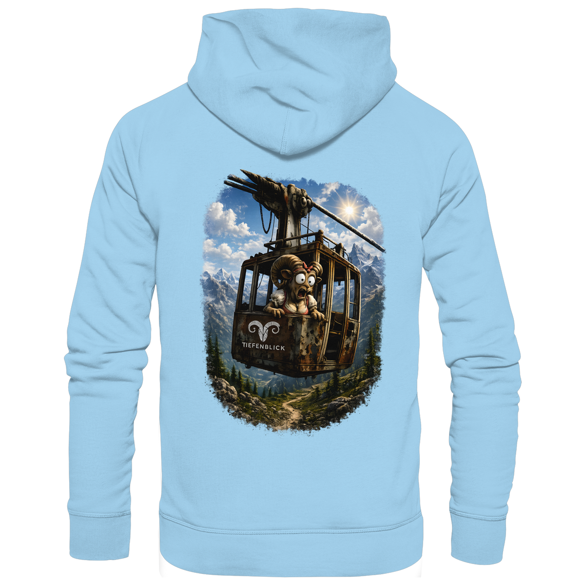 Tiefenblick Adrenalin Gondel Fun - Organic Basic Hoodie