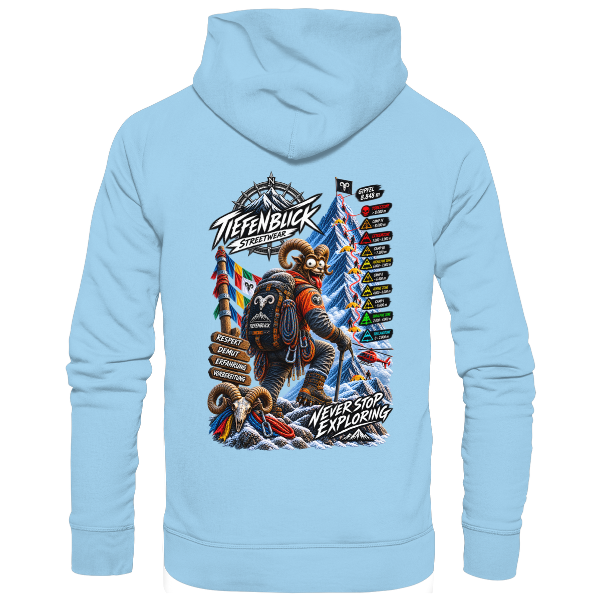 Tiefenblick Todeszone Fun - Organic Basic Hoodie