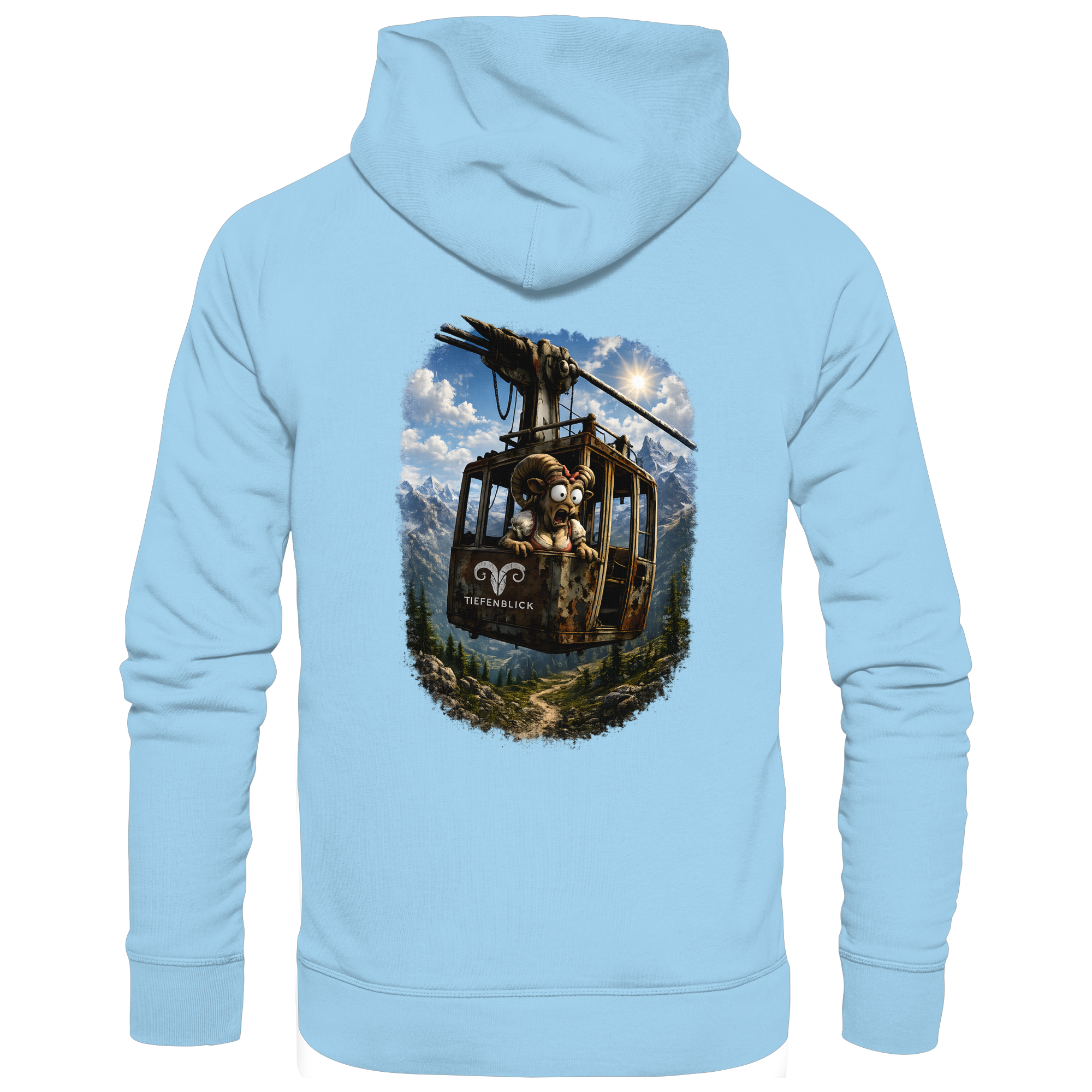 Tiefenblick Gondel Adrenalin Fun - Organic Basic Hoodie