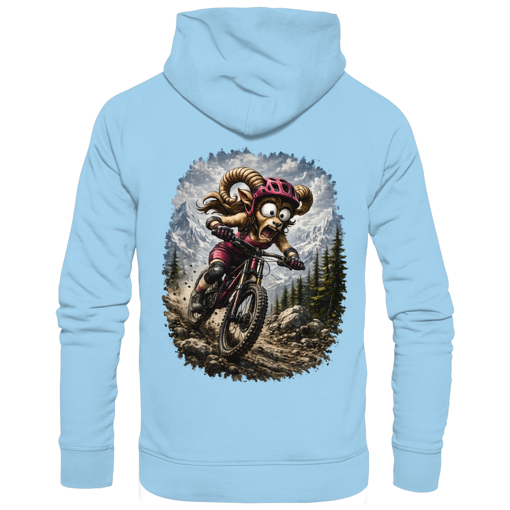 Tiefenblick Downhill - Organic Basic Hoodie