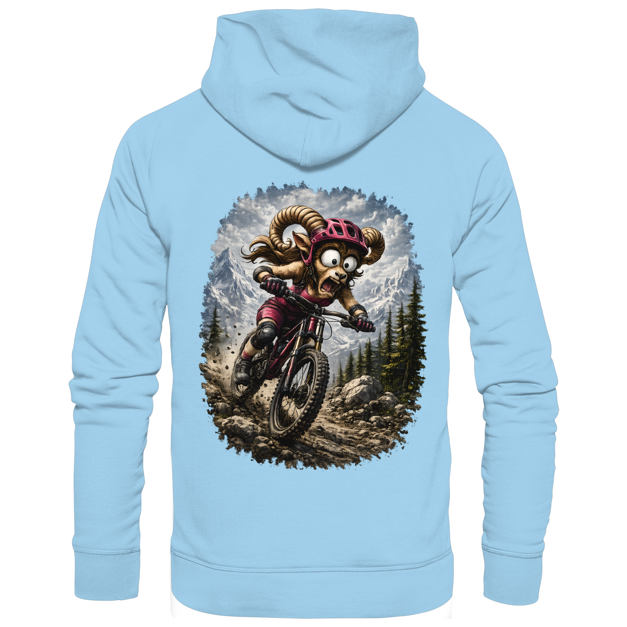 Tiefenblick Downhill - Organic Basic Hoodie
