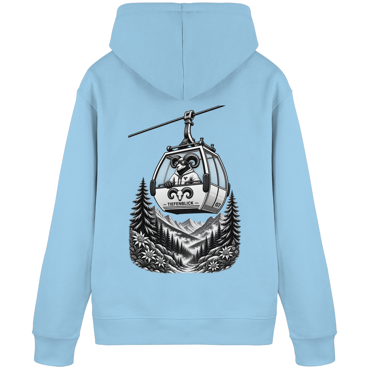 Tiefenblick Gondel Fun  - Organic Basic Hoodie