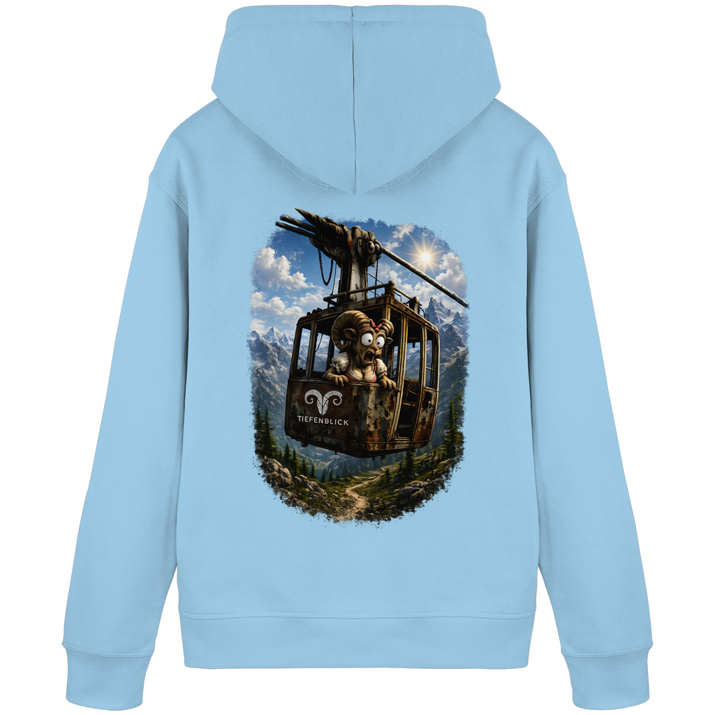 Tiefenblick Adrenalin Gondel Fun - Organic Basic Hoodie