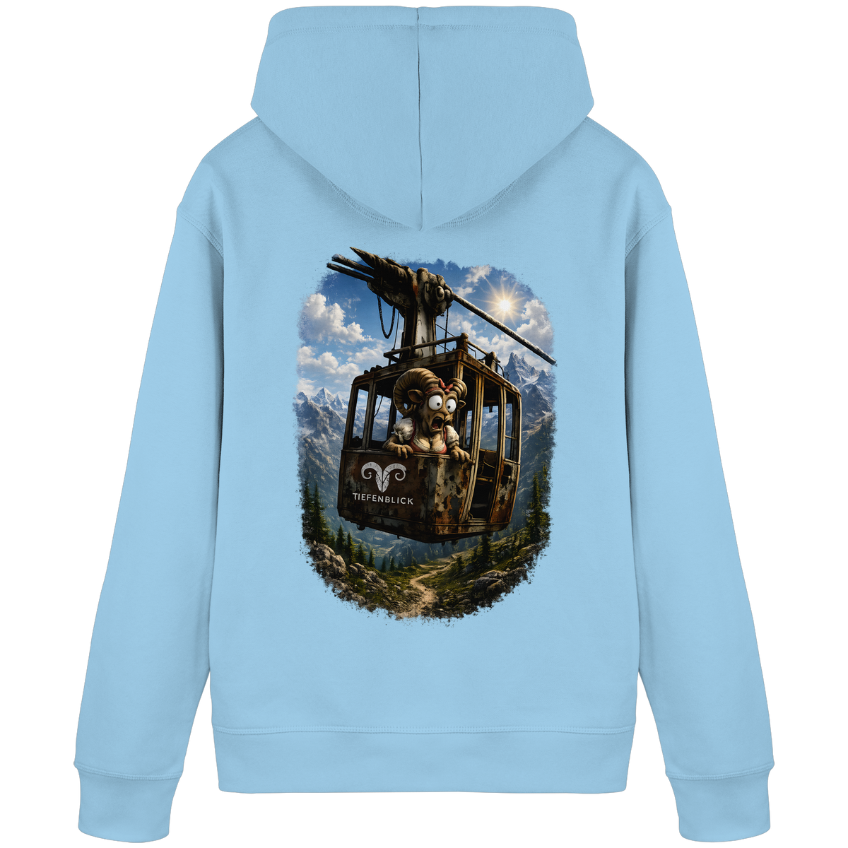 Tiefenblick Adrenalin Gondel Fun - Organic Basic Hoodie