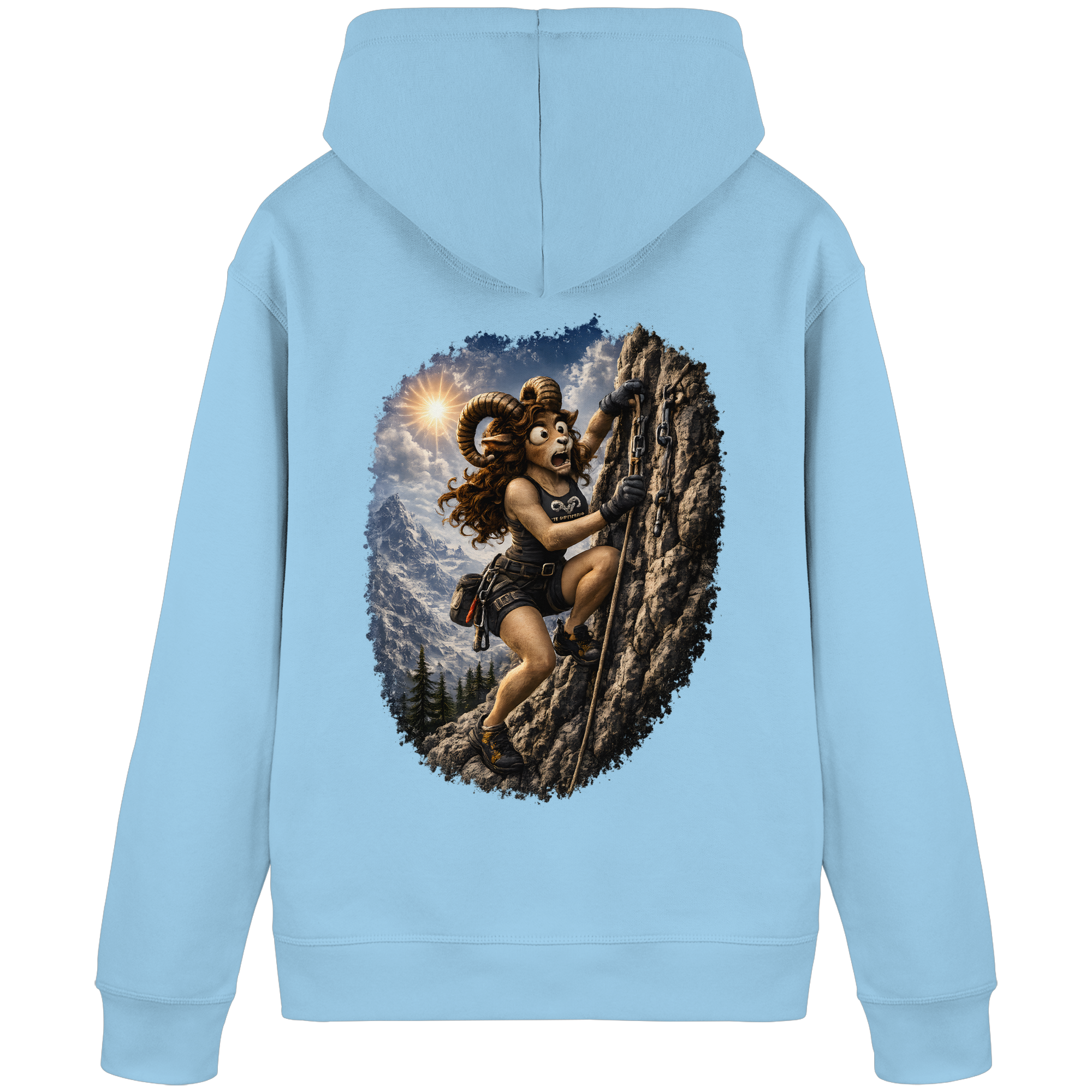 Tiefenblick Klettern - Organic Basic Hoodie