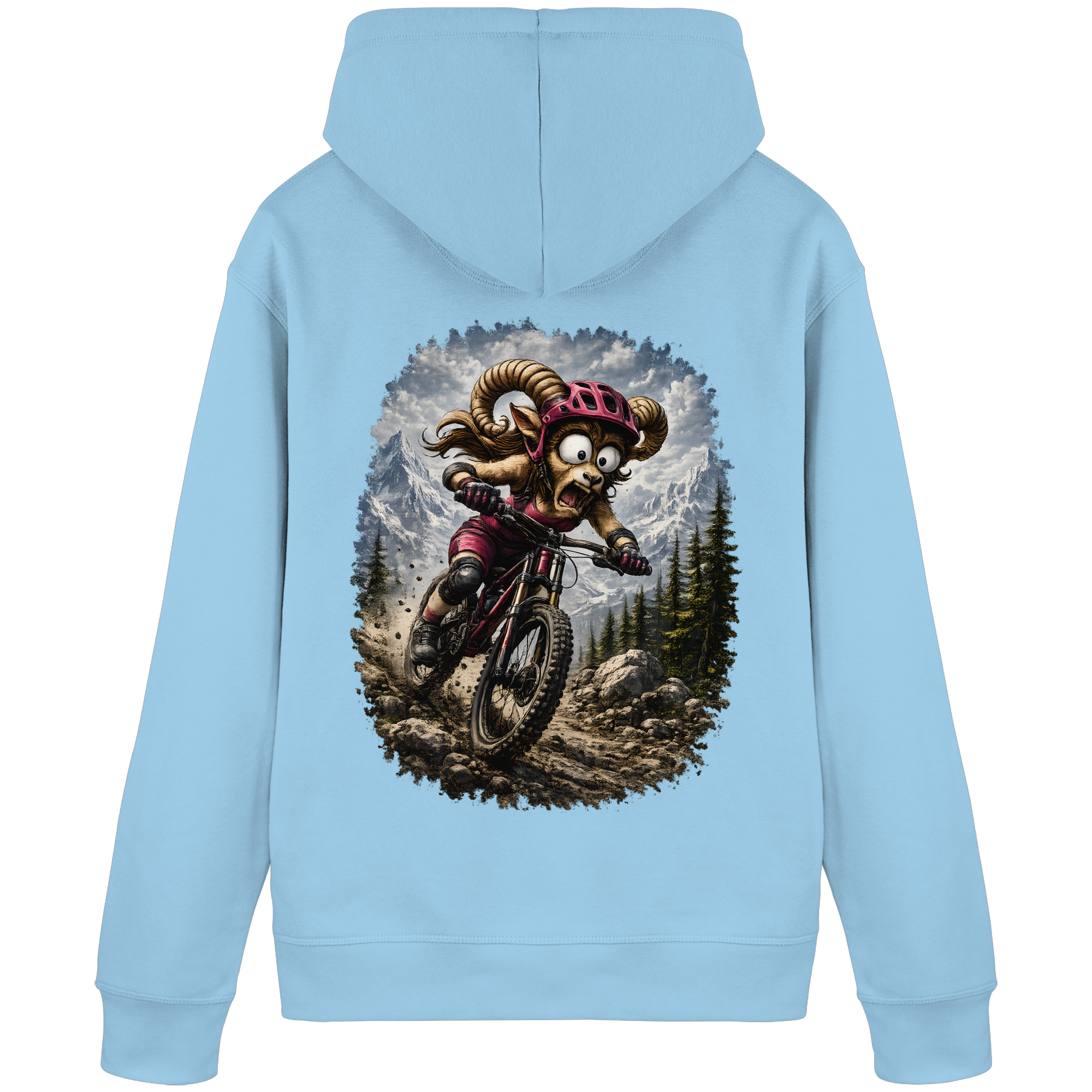 Tiefenblick Downhill - Organic Basic Hoodie