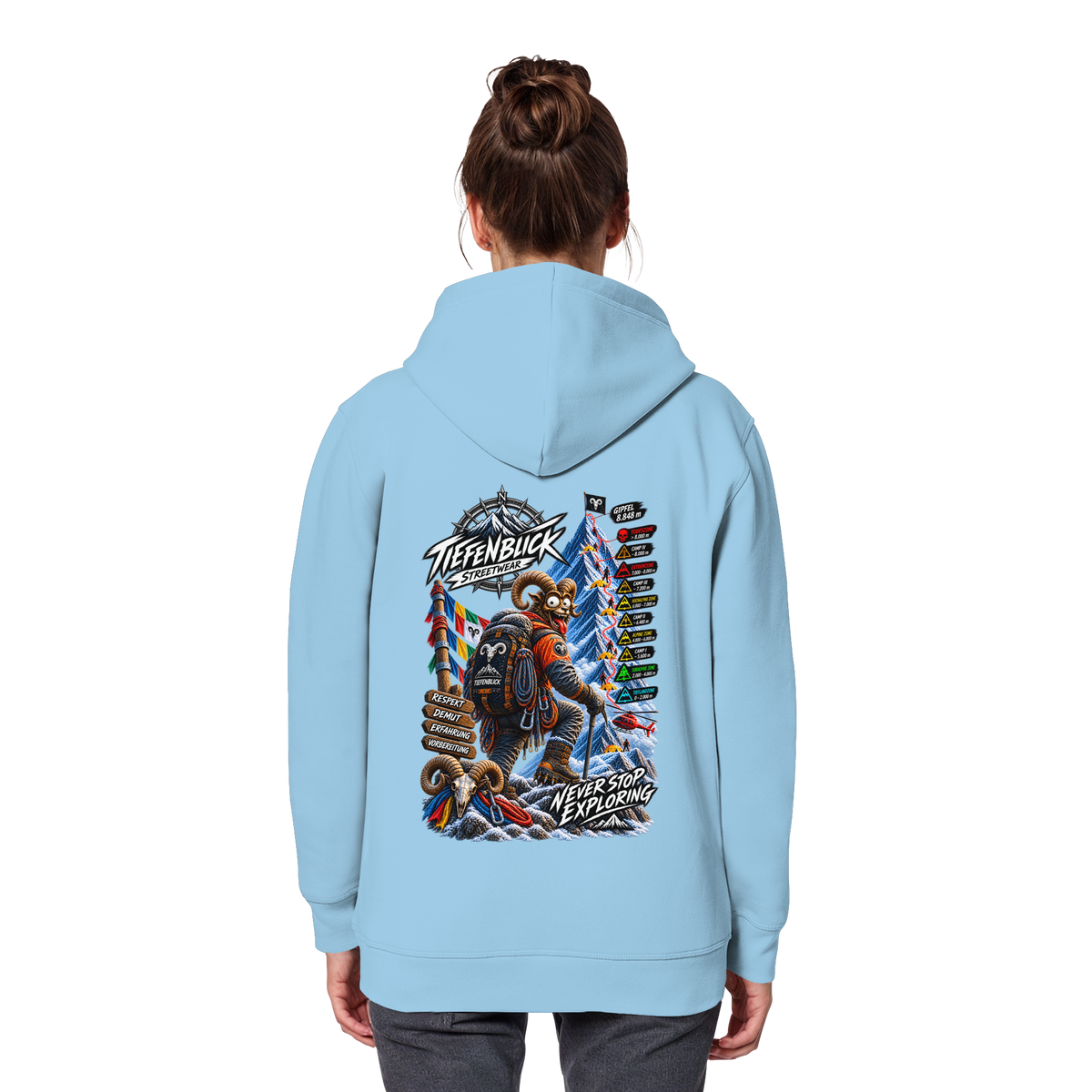 Tiefenblick Todeszone Fun - Organic Basic Hoodie