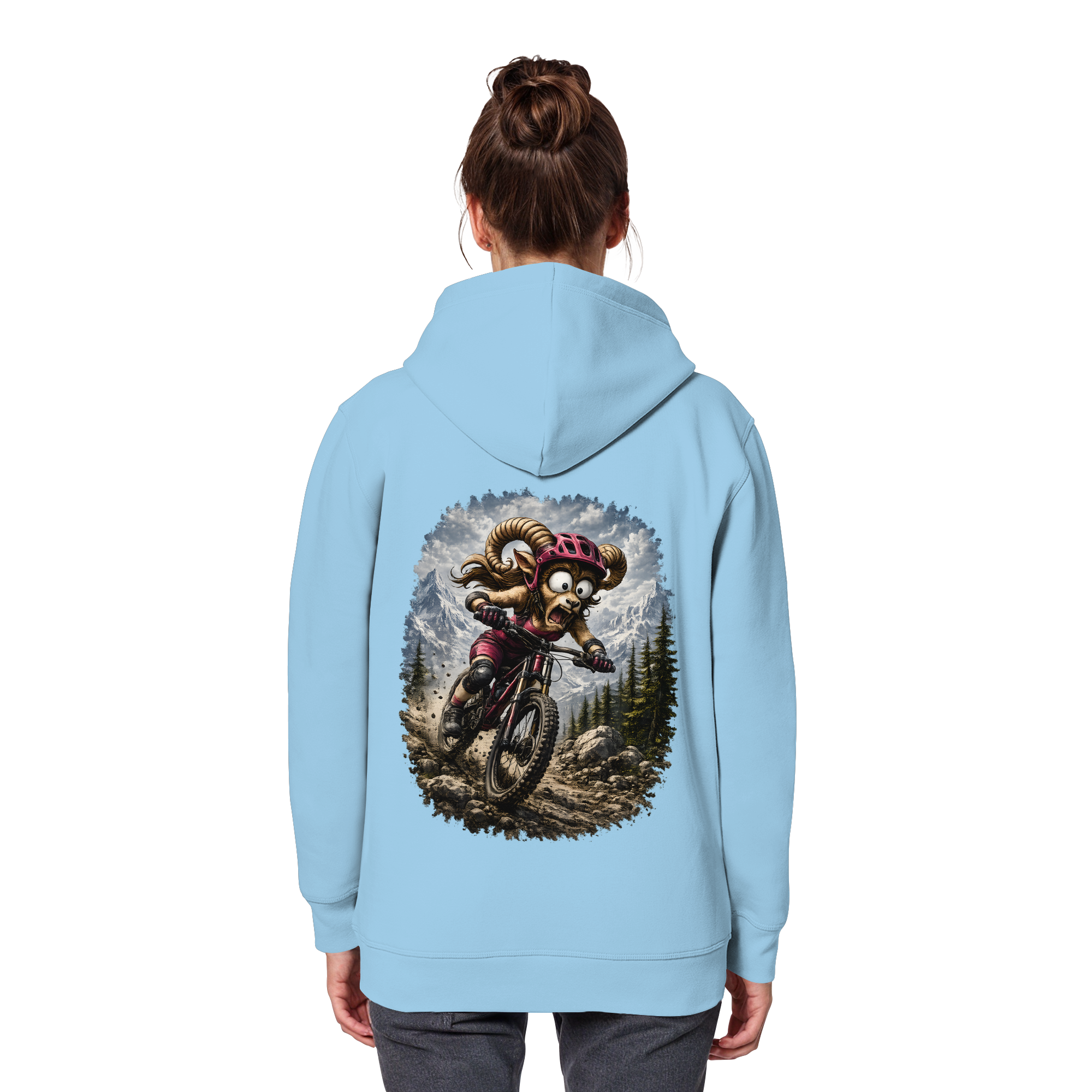 Tiefenblick Downhill - Organic Basic Hoodie