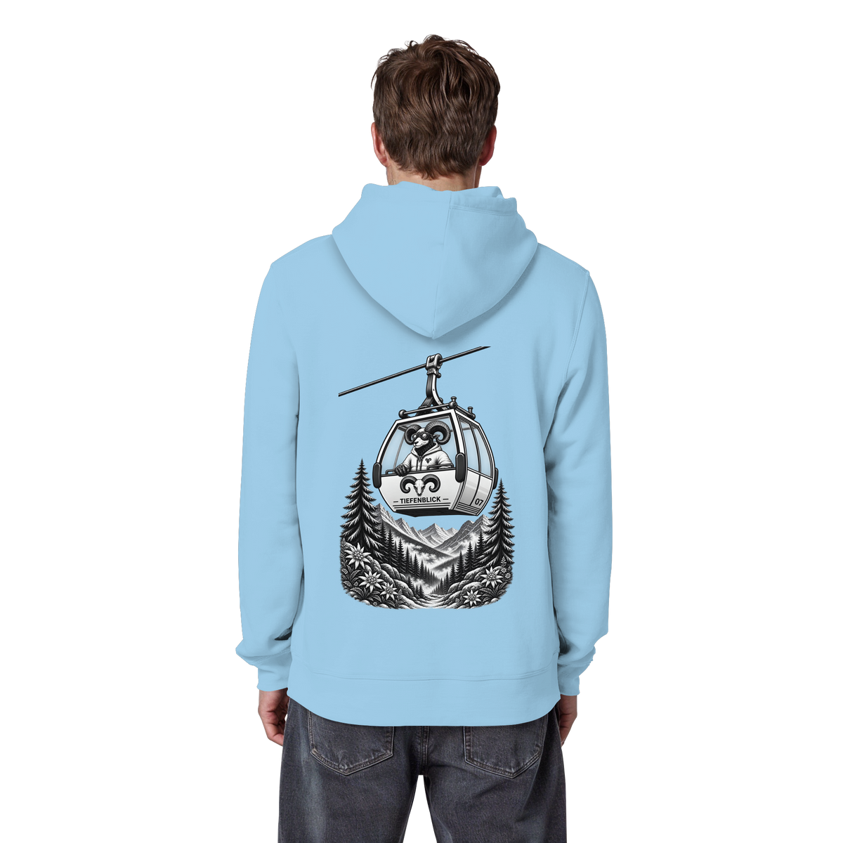 Tiefenblick Gondel Fun  - Organic Basic Hoodie