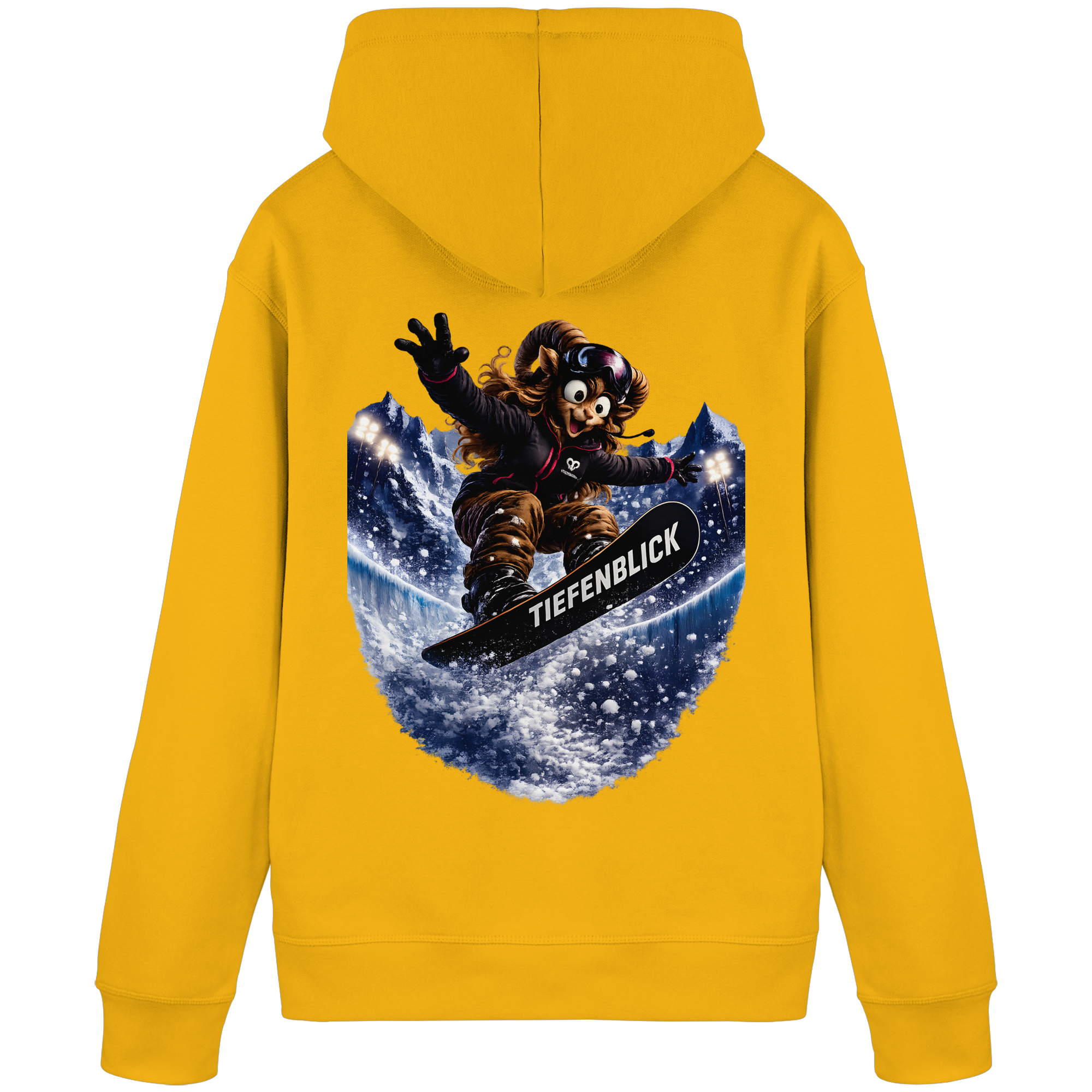 Tiefenblick Snowboarden Halfpipe - Organic Basic Hoodie