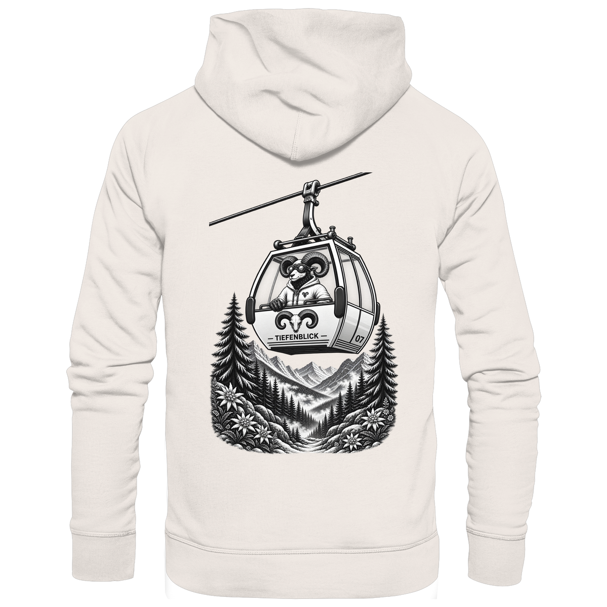 Tiefenblick Gondel Fun  - Organic Basic Hoodie