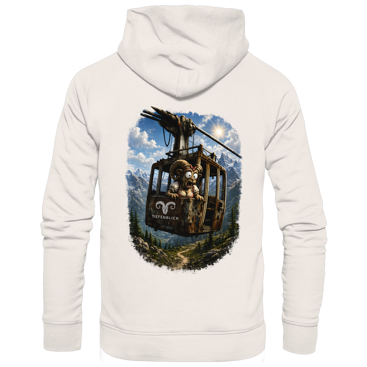 Tiefenblick Adrenalin Gondel Fun - Organic Basic Hoodie