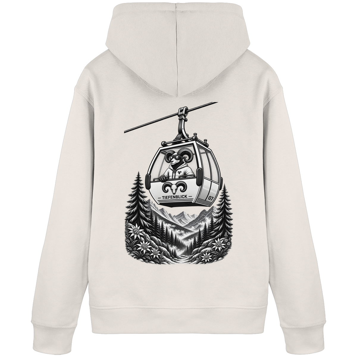 Tiefenblick Gondel Fun  - Organic Basic Hoodie