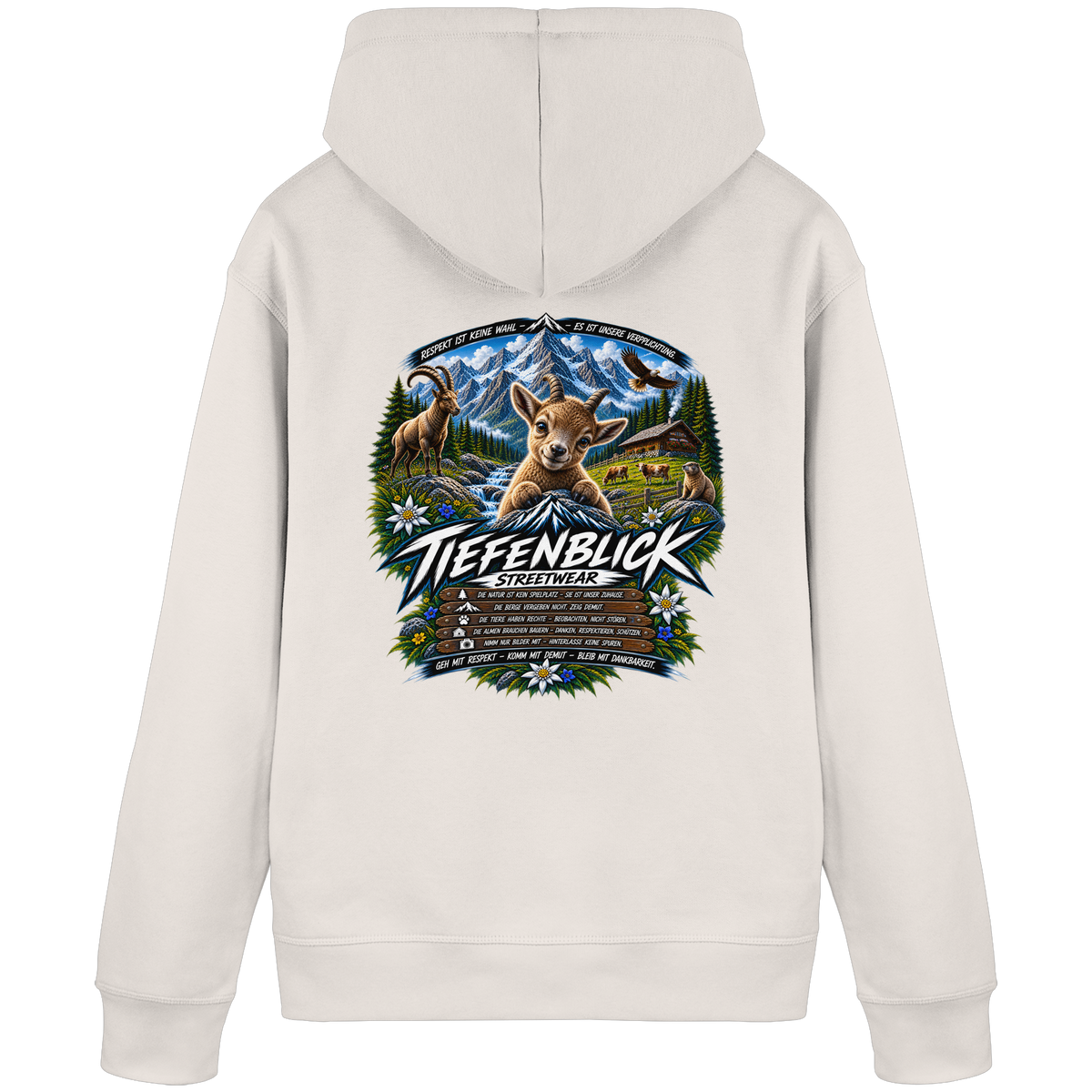Tiefenblick Respekt Edition - Organic Basic Hoodie