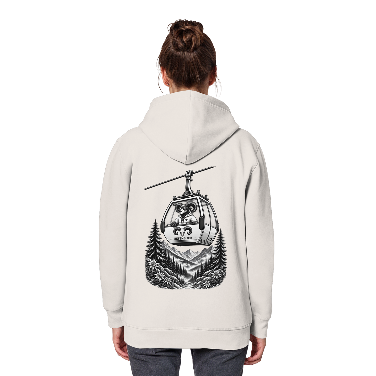Tiefenblick Gondel Fun  - Organic Basic Hoodie