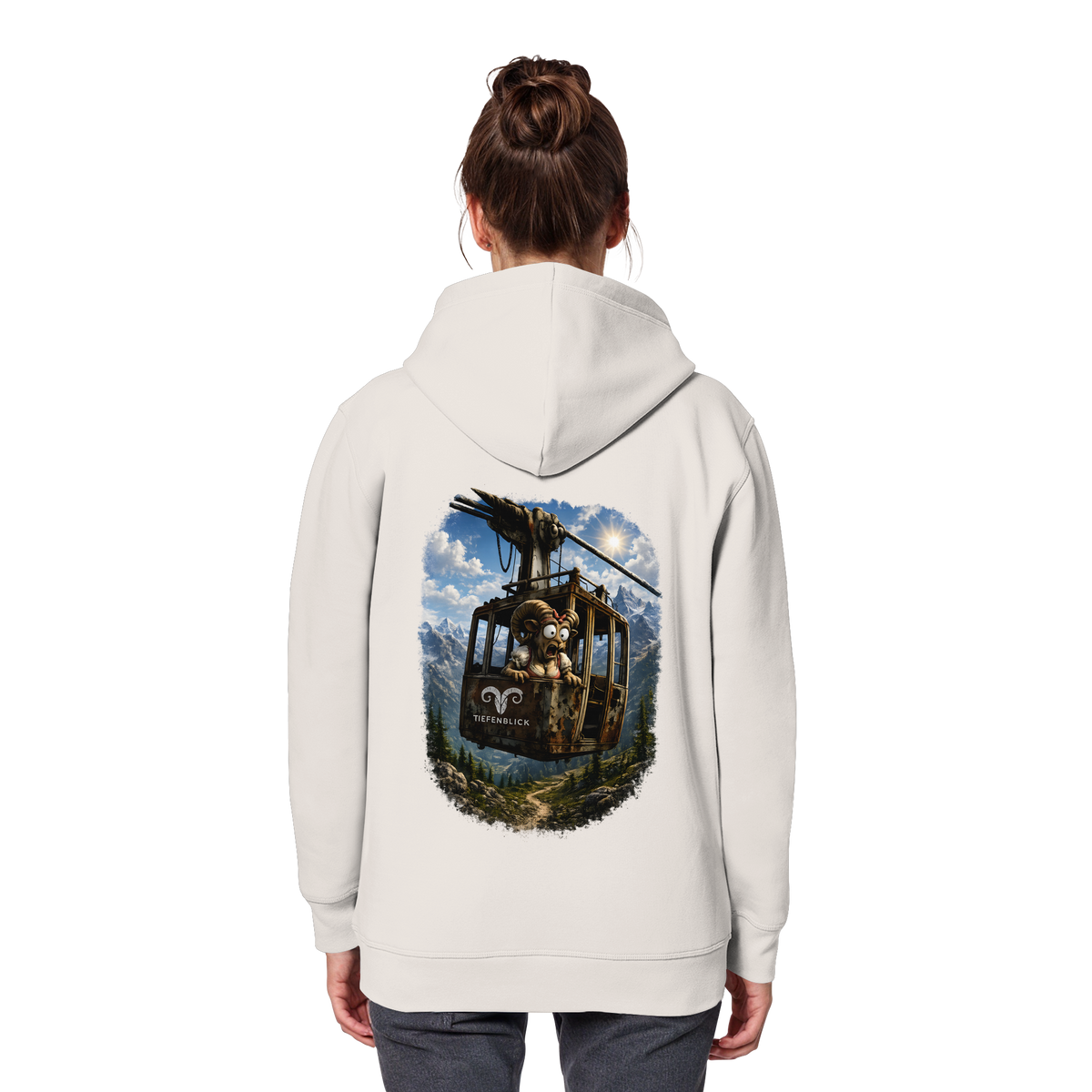 Tiefenblick Adrenalin Gondel Fun - Organic Basic Hoodie