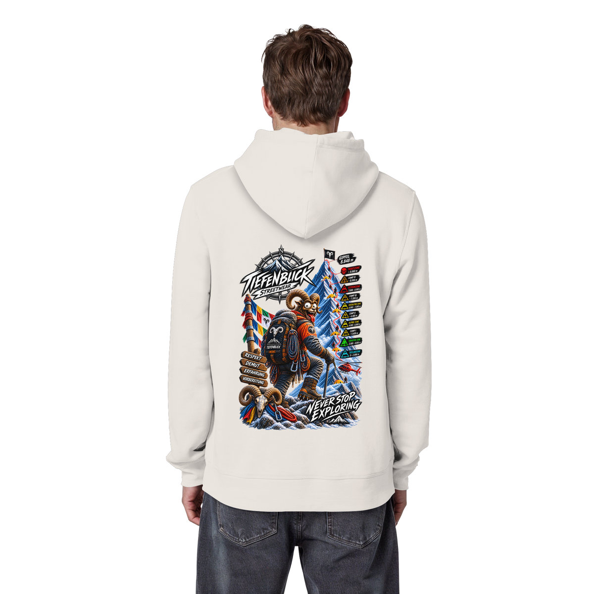 Tiefenblick Todeszone Fun - Organic Basic Hoodie