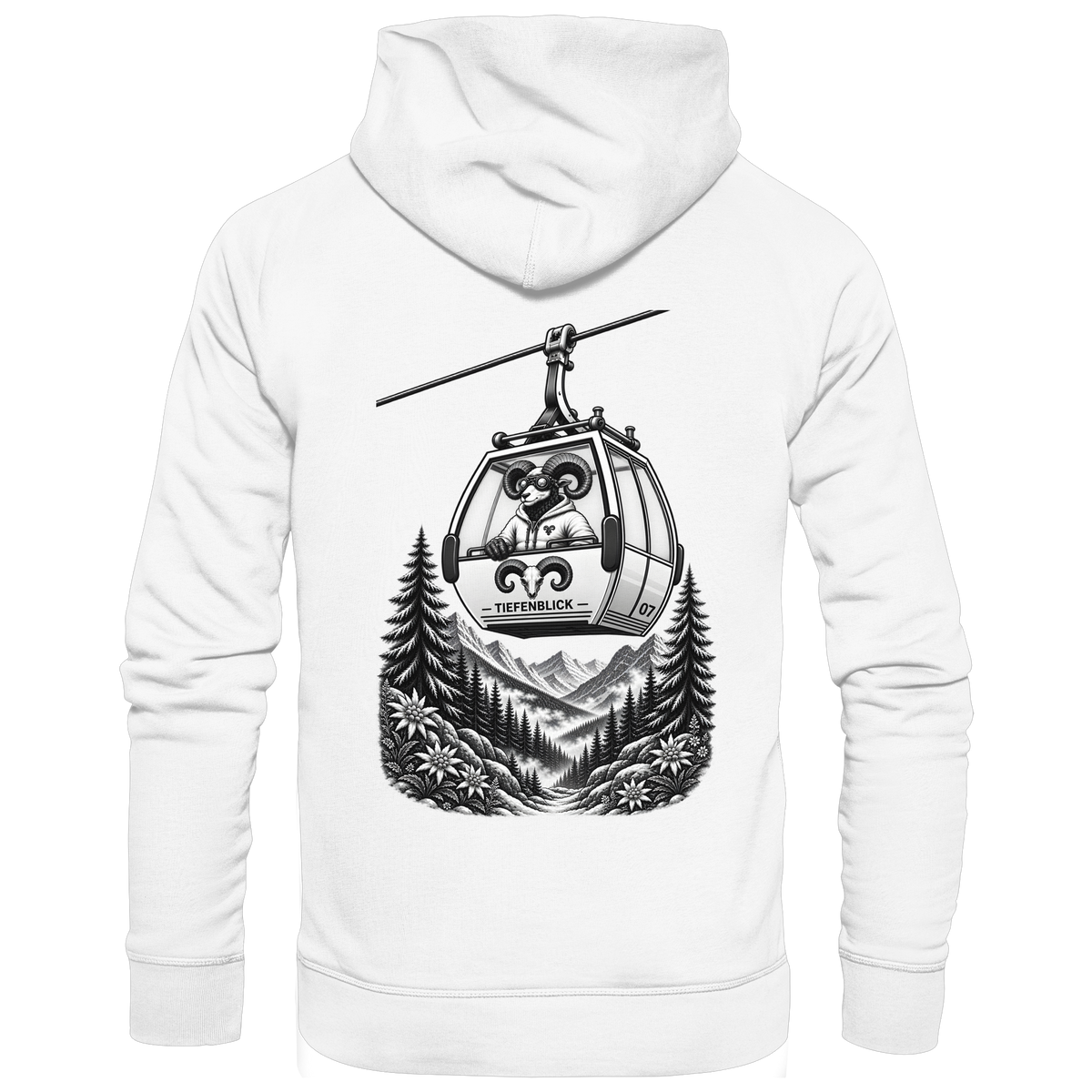 Tiefenblick Gondel Fun  - Organic Basic Hoodie