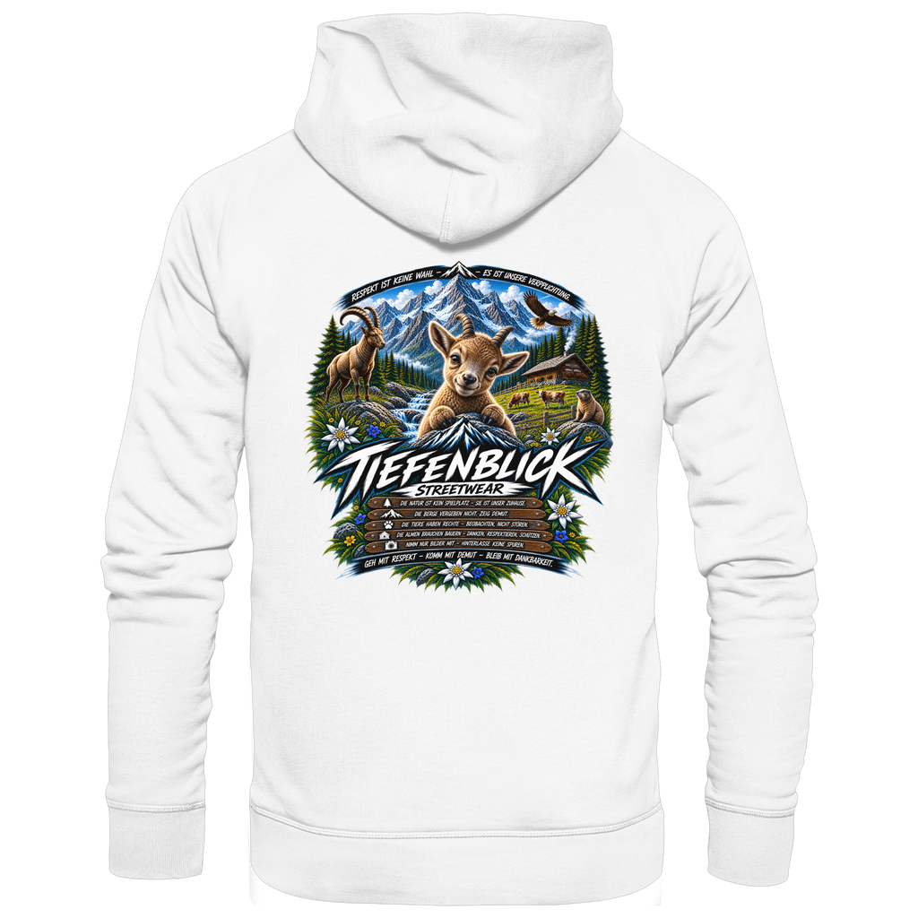 Tiefenblick Respekt Edition - Organic Basic Hoodie