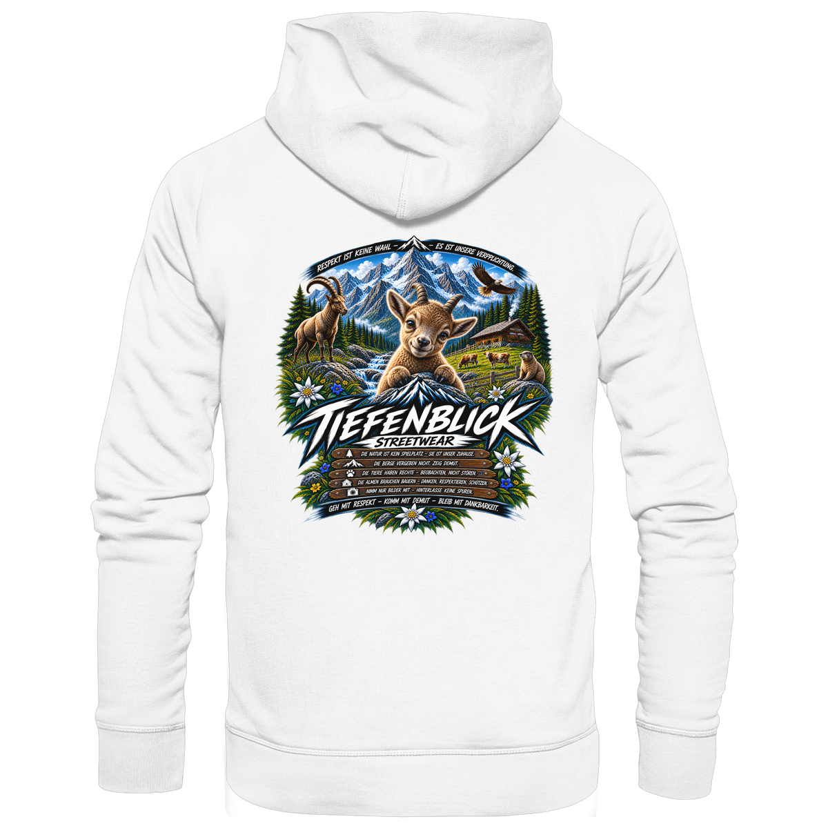 Tiefenblick Respekt Edition - Organic Basic Hoodie
