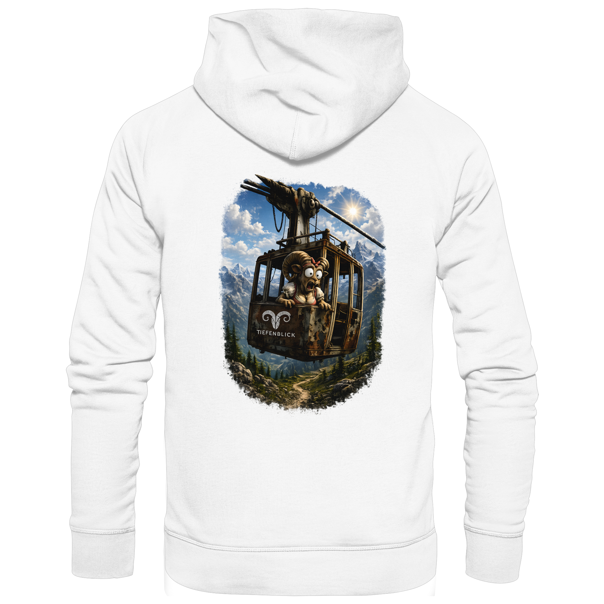 Tiefenblick Gondel Adrenalin Fun - Organic Basic Hoodie