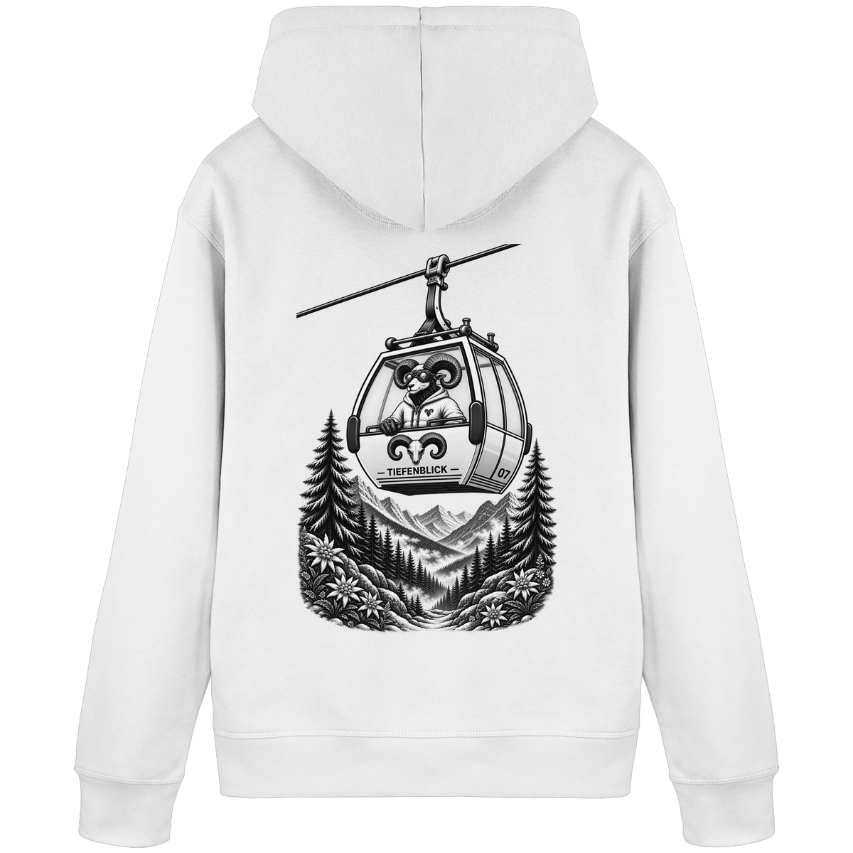 Tiefenblick Gondel Fun  - Organic Basic Hoodie