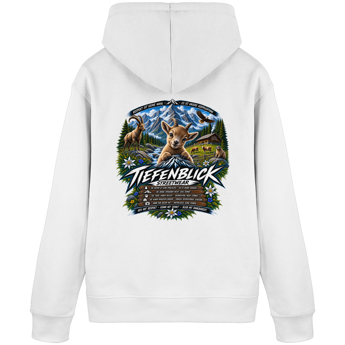 Tiefenblick Respekt Edition - Organic Basic Hoodie