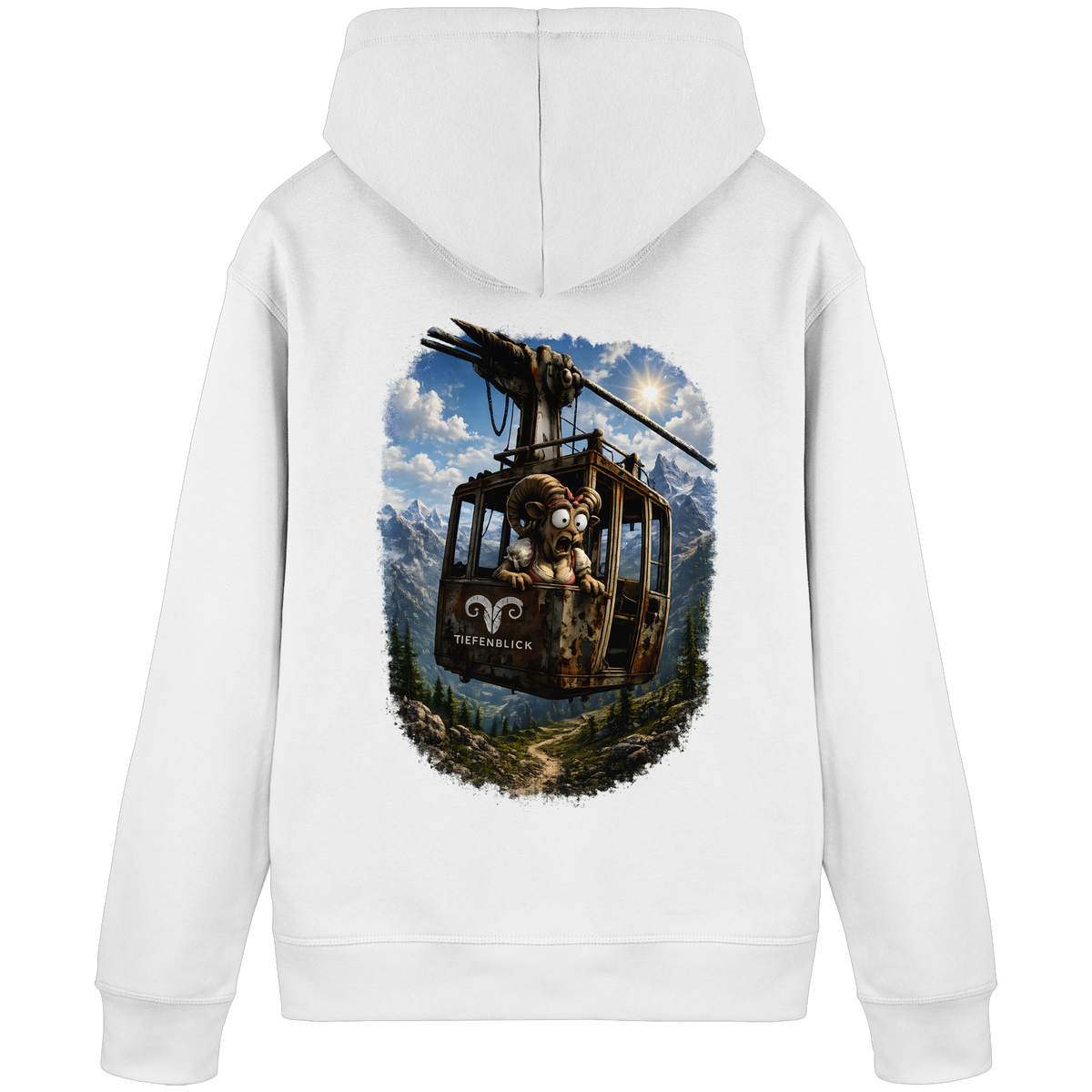 Tiefenblick Adrenalin Gondel Fun - Organic Basic Hoodie