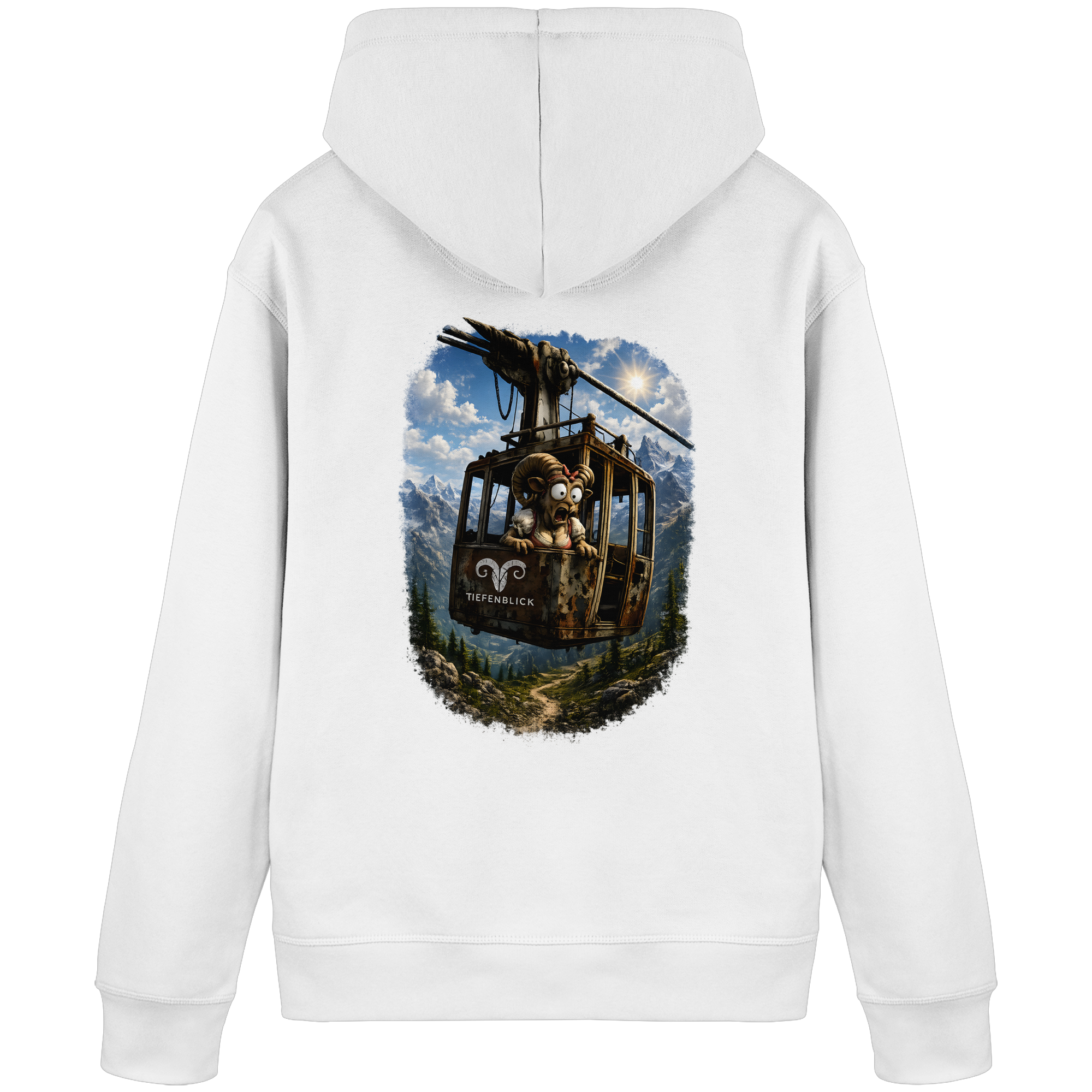 Tiefenblick Gondel Adrenalin Fun - Organic Basic Hoodie