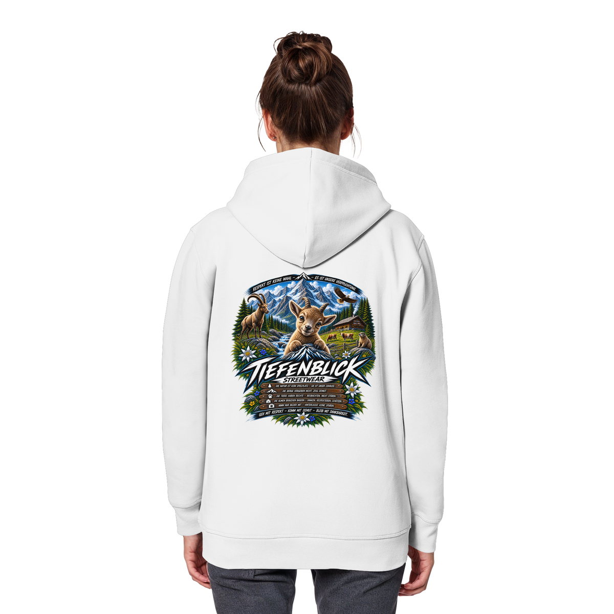 Tiefenblick Respekt Edition - Organic Basic Hoodie