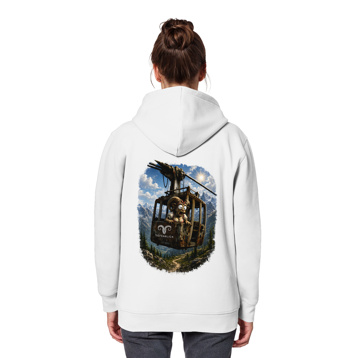 Tiefenblick Adrenalin Gondel Fun - Organic Basic Hoodie