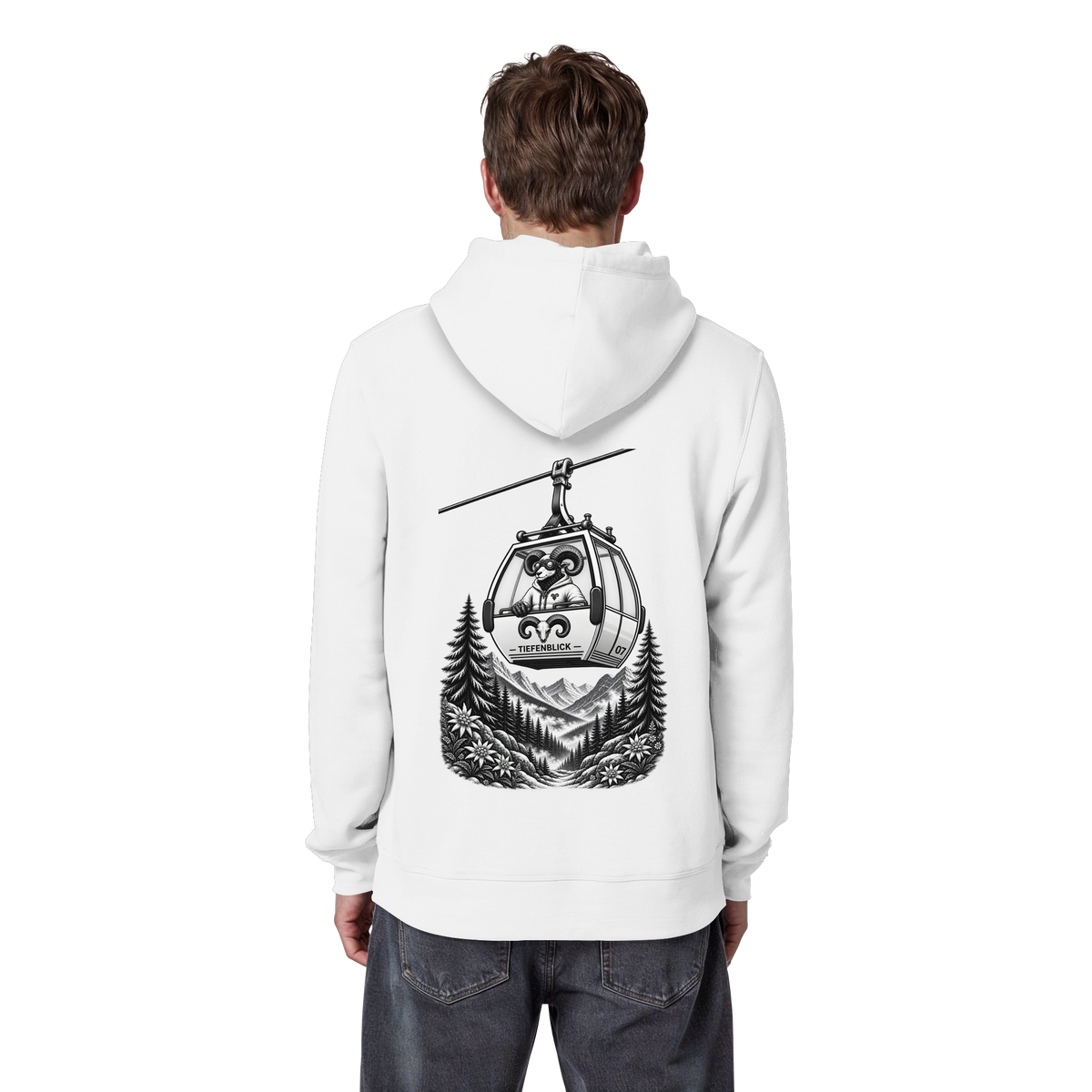 Tiefenblick Gondel Fun  - Organic Basic Hoodie