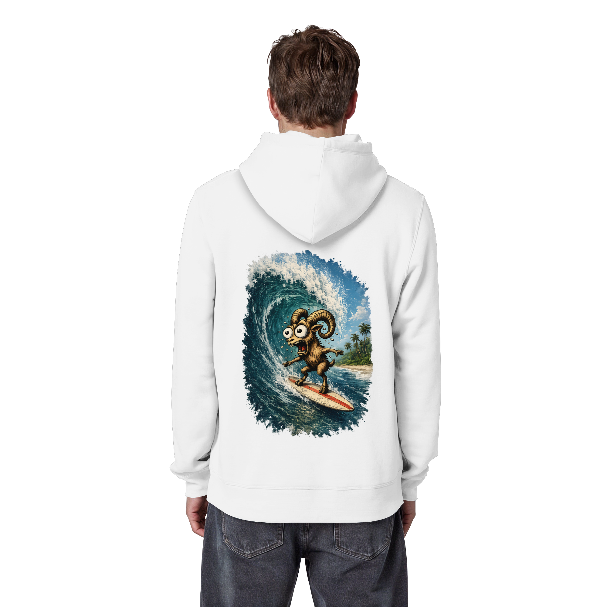 Tiefenblick Urlaub Fun  - Organic Basic Hoodie