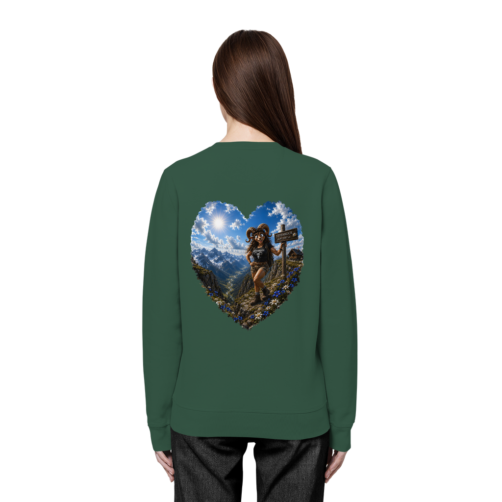 Tiefenblick Wandern Herz - Organic Basic Unisex Sweatshirt
