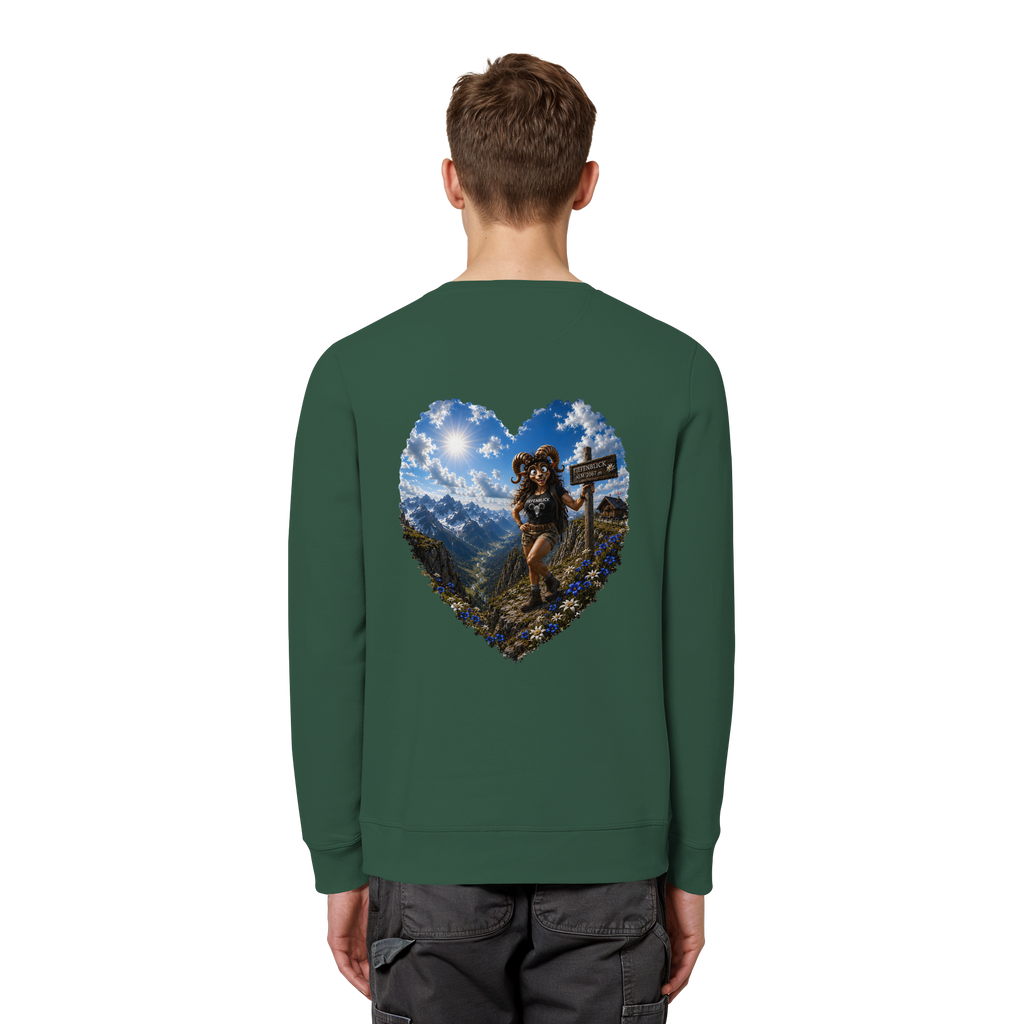 Tiefenblick Wandern Herz - Organic Basic Unisex Sweatshirt