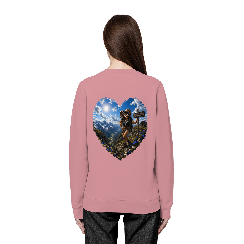 Tiefenblick Wandern Herz - Organic Basic Unisex Sweatshirt