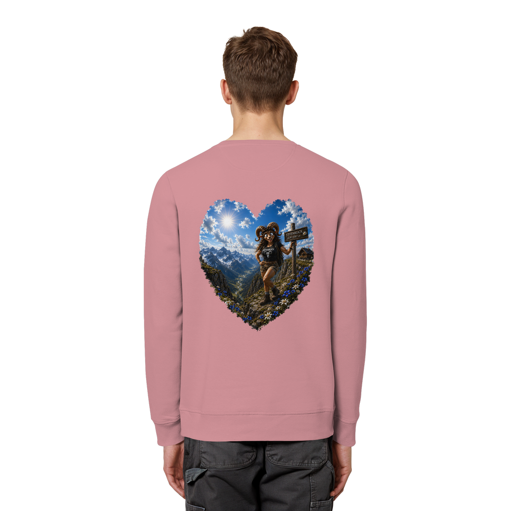 Tiefenblick Wandern Herz - Organic Basic Unisex Sweatshirt