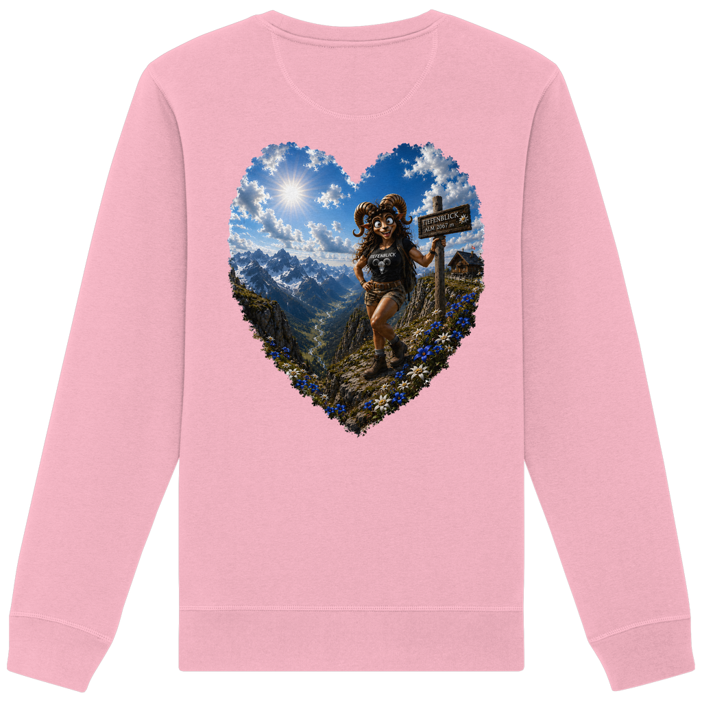 Tiefenblick Wandern Herz - Organic Basic Unisex Sweatshirt
