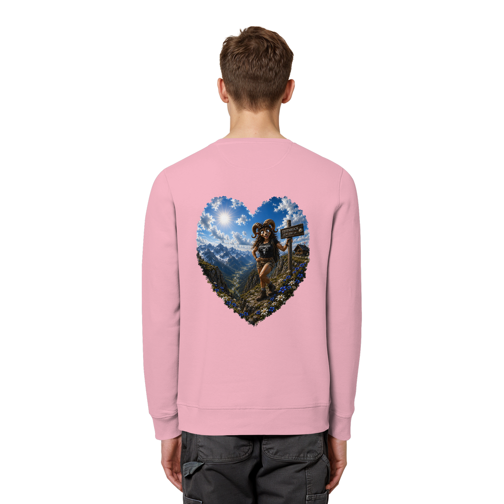 Tiefenblick Wandern Herz - Organic Basic Unisex Sweatshirt