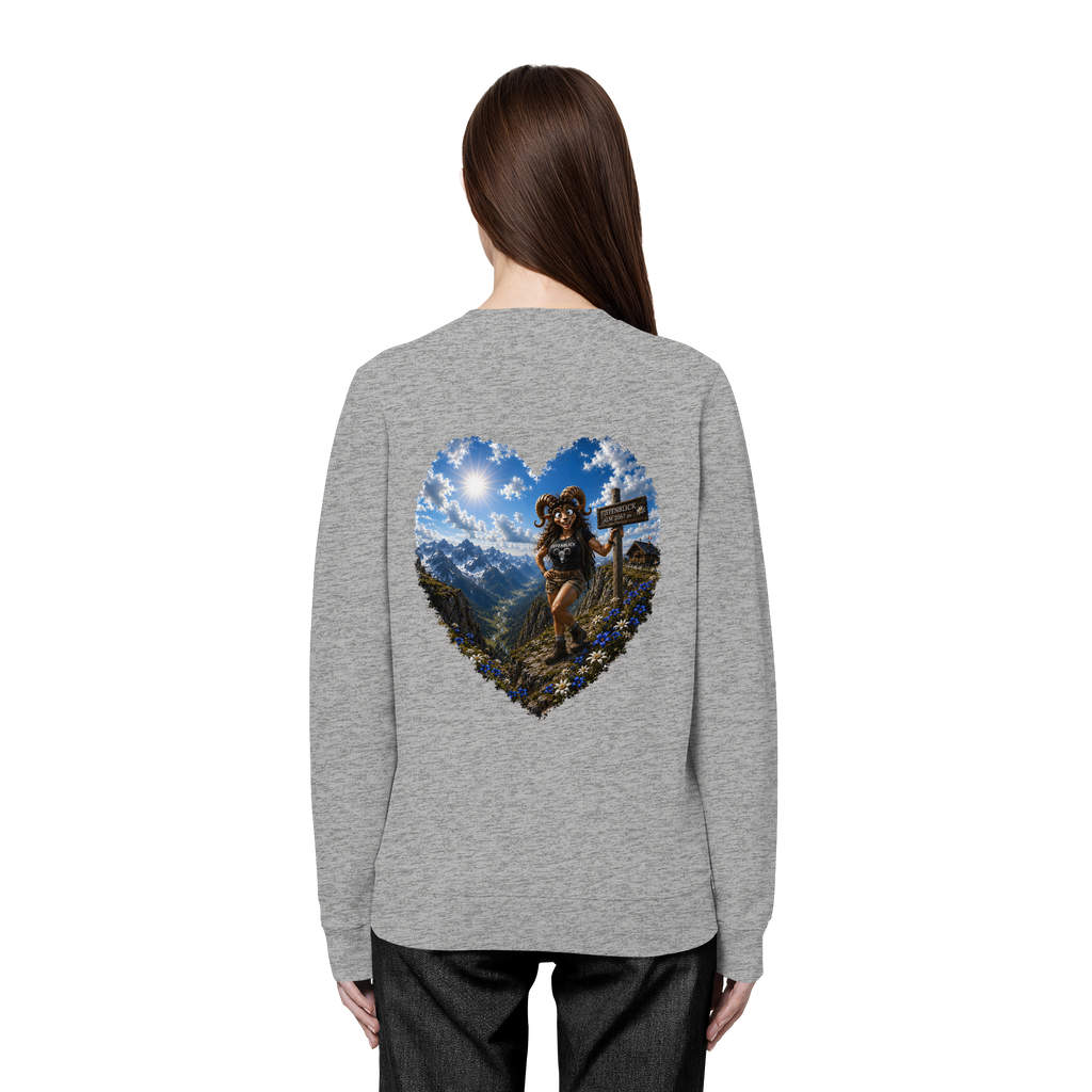 Tiefenblick Wandern Herz - Organic Basic Unisex Sweatshirt