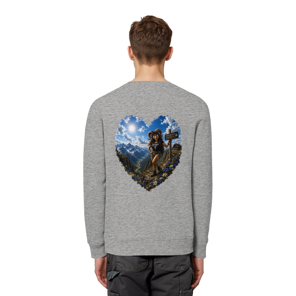 Tiefenblick Wandern Herz - Organic Basic Unisex Sweatshirt