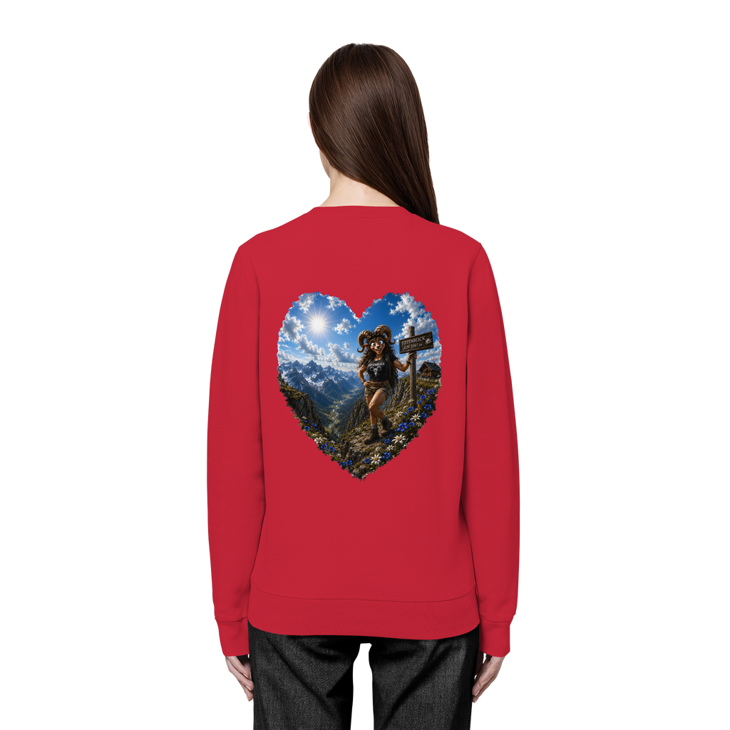Tiefenblick Wandern Herz - Organic Basic Unisex Sweatshirt