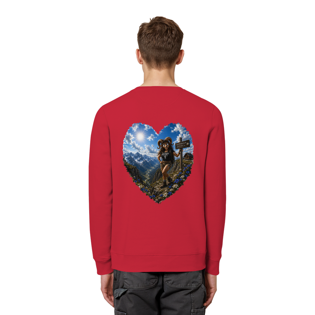 Tiefenblick Wandern Herz - Organic Basic Unisex Sweatshirt