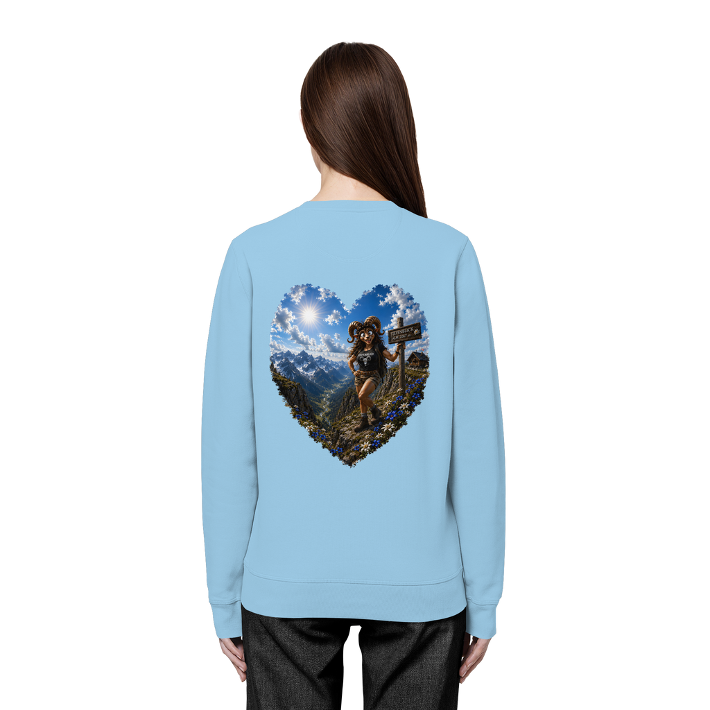 Tiefenblick Wandern Herz - Organic Basic Unisex Sweatshirt