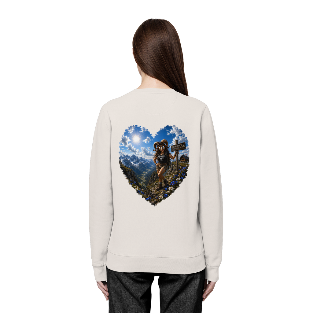 Tiefenblick Wandern Herz - Organic Basic Unisex Sweatshirt