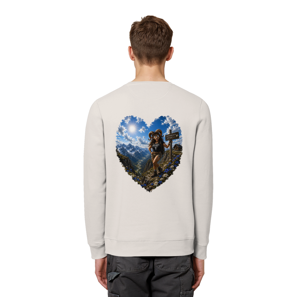 Tiefenblick Wandern Herz - Organic Basic Unisex Sweatshirt