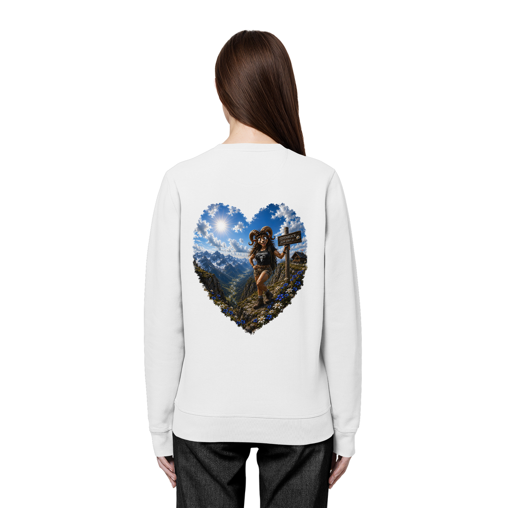 Tiefenblick Wandern Herz - Organic Basic Unisex Sweatshirt
