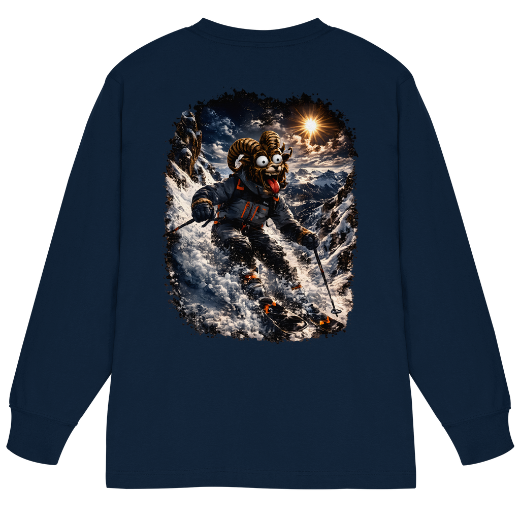 Tiefenblick Ski - Organic Heavy Oversized Longsleeve T-Shirt
