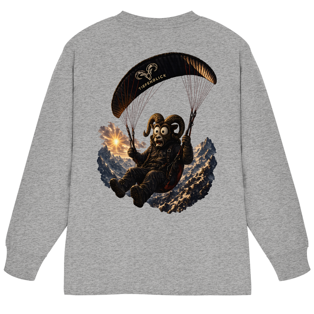 Tiefenblick Paraglider  - Organic Heavy Oversized Longsleeve T-Shirt